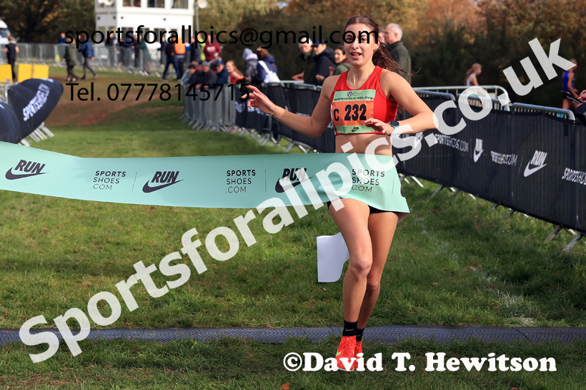 Junior Womens 2025 National Cross Country Relays, Berry Hill Park, Mansfield. Photo: David T. Hewitson/Sports for All Pics